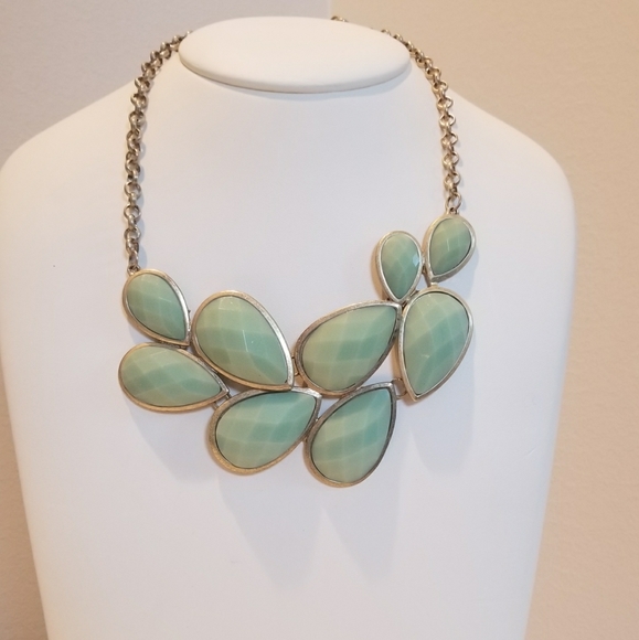 Charming Charlie Jewelry - Charming Charlie Mint Green leaf necklace